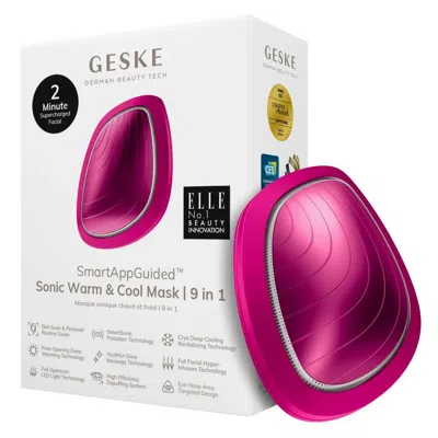 Geske Smartappguided Sonic Warm & Cool Mask | 9 In 1 - Magenta In Purple