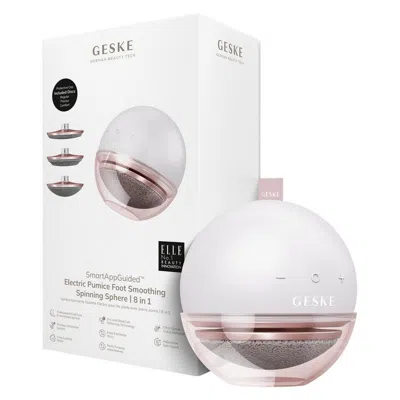 Geske Smartappguided Electric Pumice Foot Smoothing Spinning Sphere | 8 In 1 - Starlight In Silver