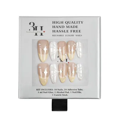 3h Nails Lemon Star Handmade Press-on Nails - Small