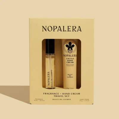 Nopalera Hand Cream + Travel Perfume Set - Dulce De Cuerpo In Gold