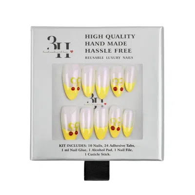 3h Nails Cherry Pop Handmade Press-on Nails - Xsmall