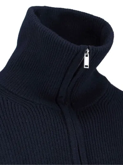 Studio Nicholson Neutral Textured Knit Sweater Collection In Blue