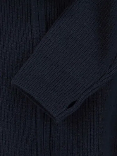 Studio Nicholson Neutral Textured Knit Sweater Collection In Blue