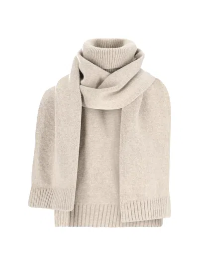 Ivir Beige Scarf With Soft Texture And Timeless Appeal In Blue