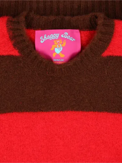 Howlin' Striped Crewneck Sweater Long Sleeves In Multi