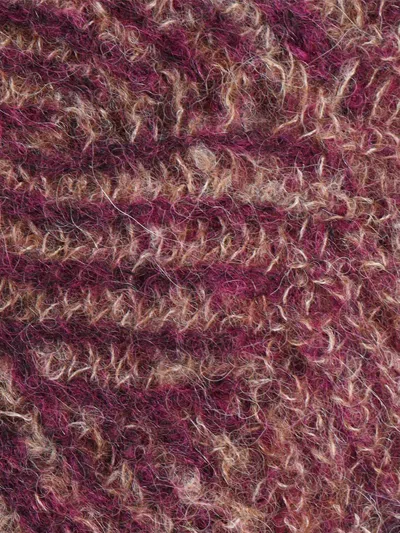 Kangra Cashmere Scarf With Faded Effect In Red