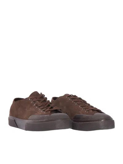 Superga 2432 Works Suede Flesh Out Sneakers In Brown