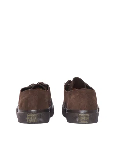 Superga 2432 Works Suede Flesh Out Sneakers In Brown