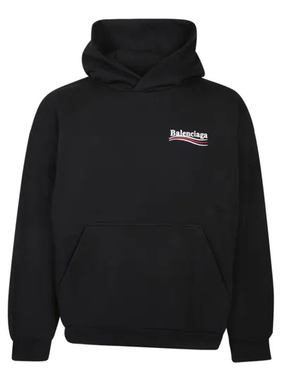 Balenciaga Political Campaign Sweatshirt In Black