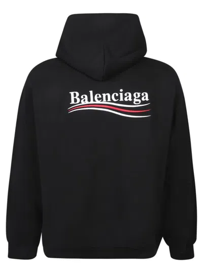 Balenciaga Political Campaign Sweatshirt In Black