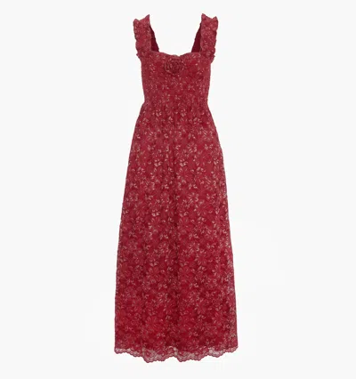 Hill House Home The Rosetta Nap Dress Claret In Red