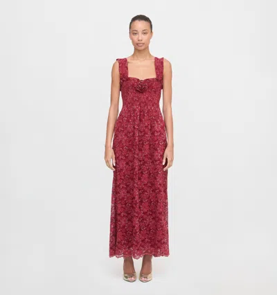 Hill House Home The Rosetta Nap Dress Claret In Red