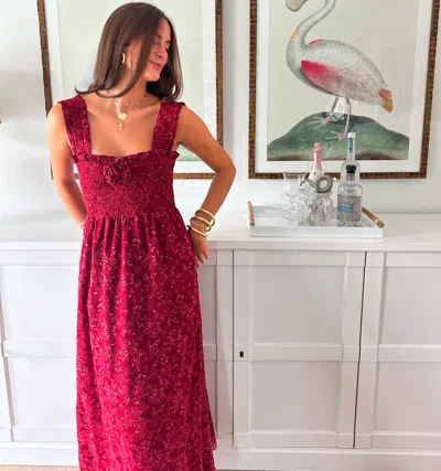 Hill House Home The Rosetta Nap Dress Claret In Red
