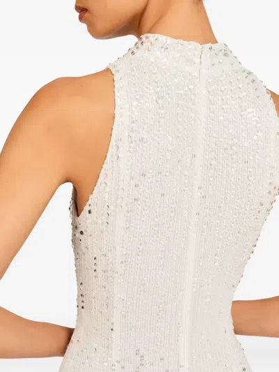 Jenny Packham Benue Sequin-embellished Dress In White