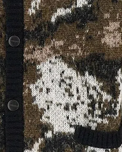 Carhartt Cardigan Merton Wild Dog Jacquard In Multi