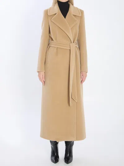 Tagliatore Maxi Coat With Belt Loops And Pockets In Multi