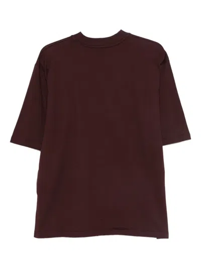 Costumein Crew Neck T-shirt In Burgundy