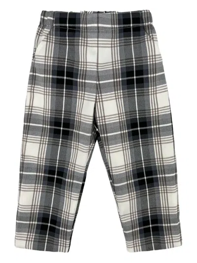 La Stupenderia Plaid-pattern Trousers In Black