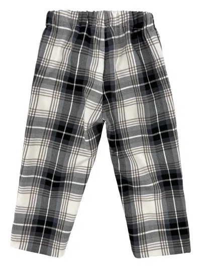 La Stupenderia Plaid-pattern Trousers In Black