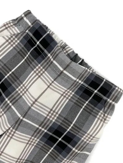 La Stupenderia Plaid-pattern Trousers In Black