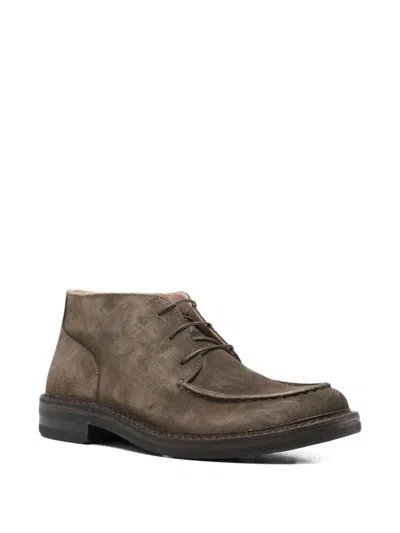 Astorflex Suede Lace-up Boots In Gray