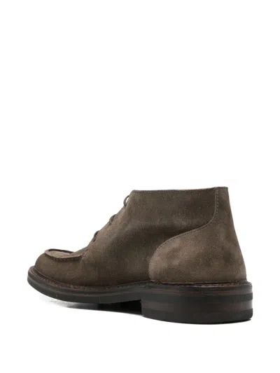 Astorflex Suede Lace-up Boots In Gray