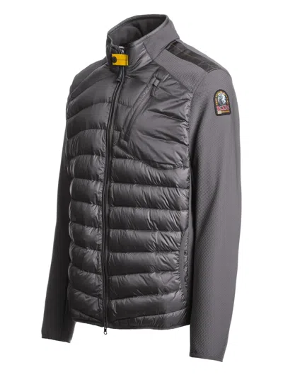 Parajumpers Jayden Quilted-panel Jacket In Gray