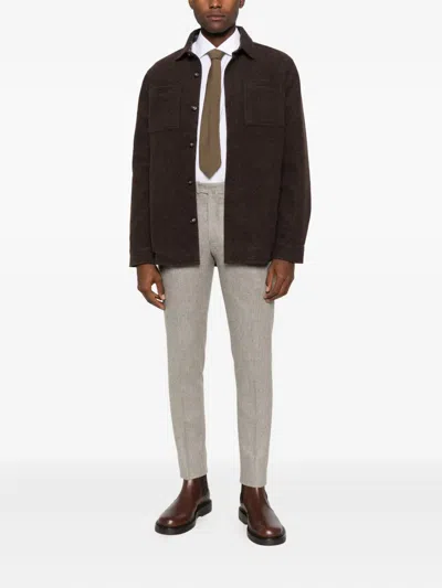 Tagliatore Mélange-effect Trousers In Multi