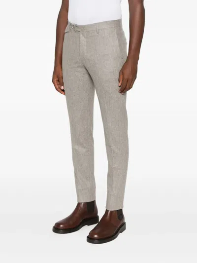 Tagliatore Mélange-effect Trousers In Multi