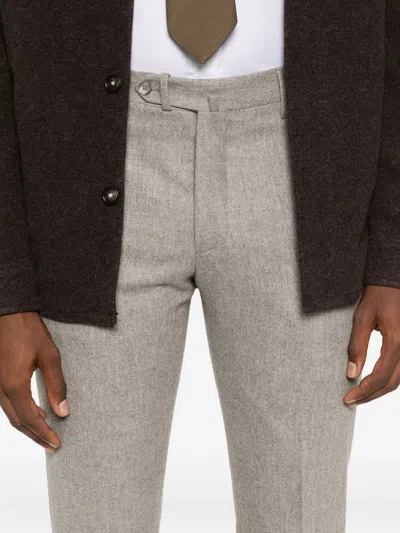 Tagliatore Mélange-effect Trousers In Multi