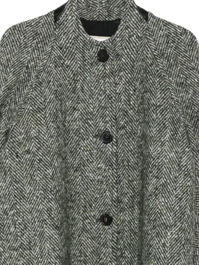 Litkovska Herringbone-pattern Coat In Multi