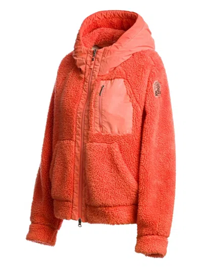 Parajumpers Hooded Fleece Jacket In Red
