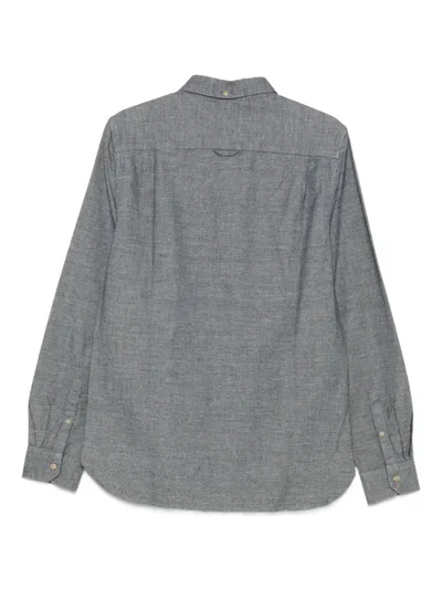 Superdry Chest-pocket Shirt In Gray