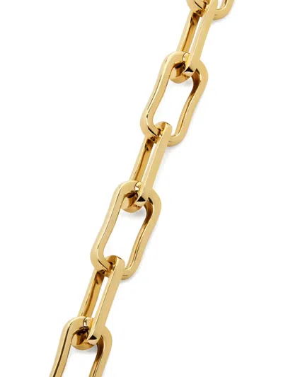 Monica Vinader Womens Alta Mini 18ct Yellow Gold Vermeil Chain Bracelet In Gold