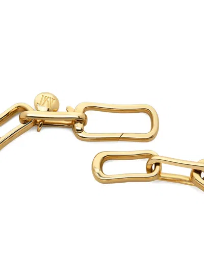 Monica Vinader Womens Alta Mini 18ct Yellow Gold Vermeil Chain Bracelet In Gold