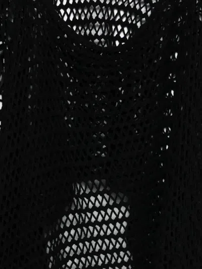 Pre-owned Gianfranco Ferre 1990s Fringed Scarf In Black