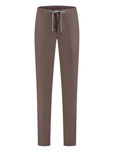 Marco Pescarolo Drawstring Trousers In Purple