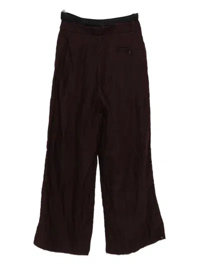 Masnada Layered Drawstring Trousers In Black