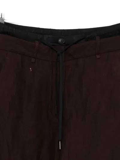 Masnada Layered Drawstring Trousers In Black