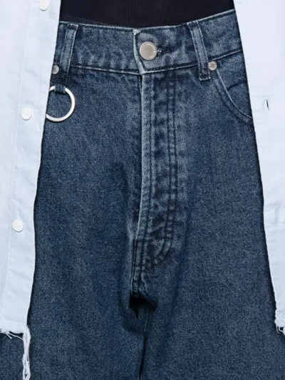 Etudes Studio Panelled Jeans In Blue