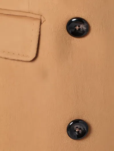 Tagliatore Double-breasted Coat In Neutral