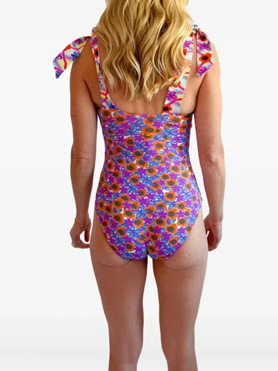 Celia B Archipelago Wanderlust Swimsuit In Multicolor In Purple
