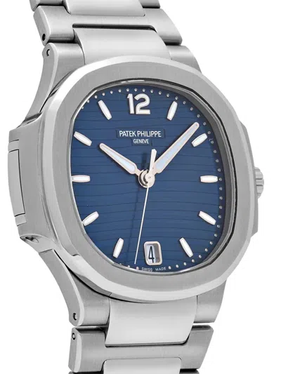 Pre-owned Patek Philippe 2025 Unworn Nautilus 35mm In Blue