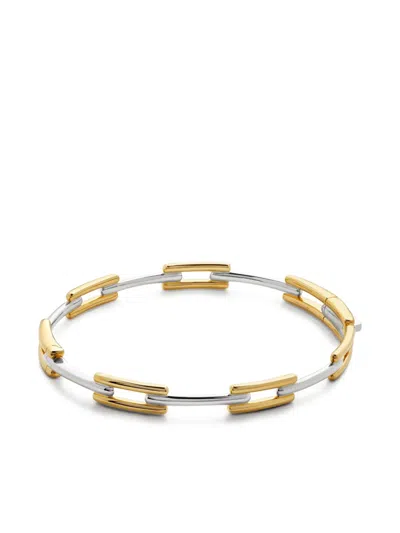 Monica Vinader Gp Signature Mixed-metals Bracelet In Brown