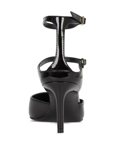 Hugo Boss Patent-leather Buckled Pumps In Black