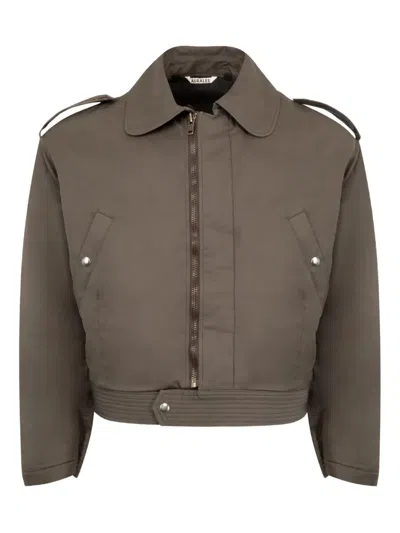 Auralee Cotton Jacket In Green