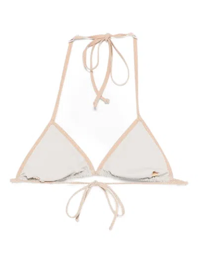 Mc2 Saint Barth Leah Bikini Top In Neutral