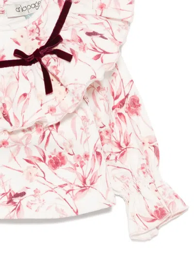Alapage Floral-print Blouse In Pink
