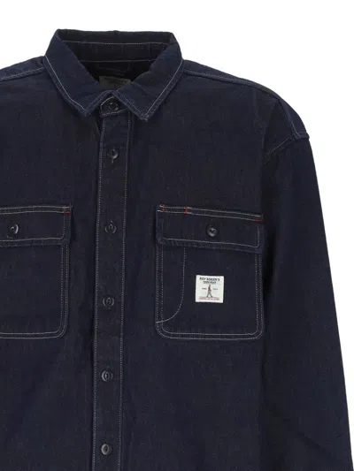 Roy Rogers Pocket Denim Shirt In Blue