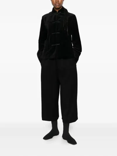 Comme Des Garçons Elasticated Trousers In Black